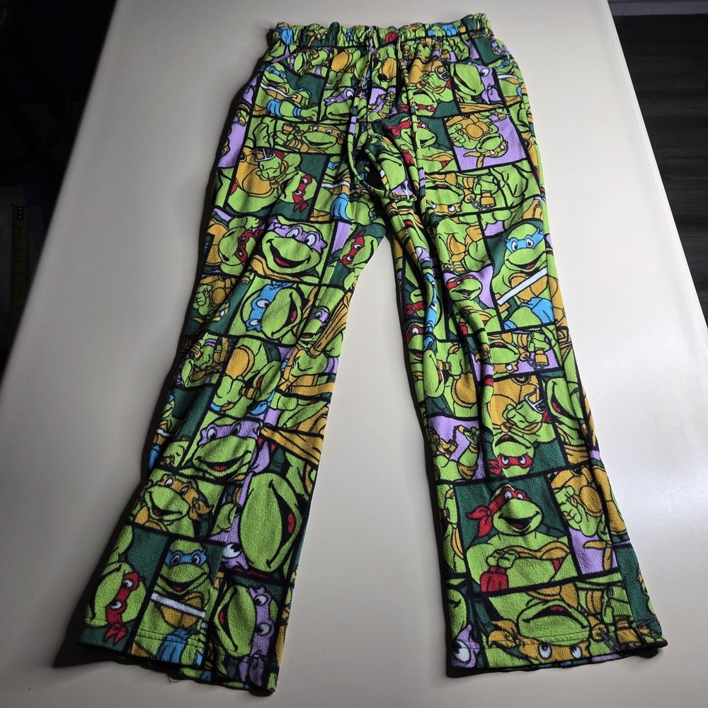 TMNT Pajama Pants Men's M Nickelodeon Teenage Mutant‎ Ninja Turtles Fleece 2014